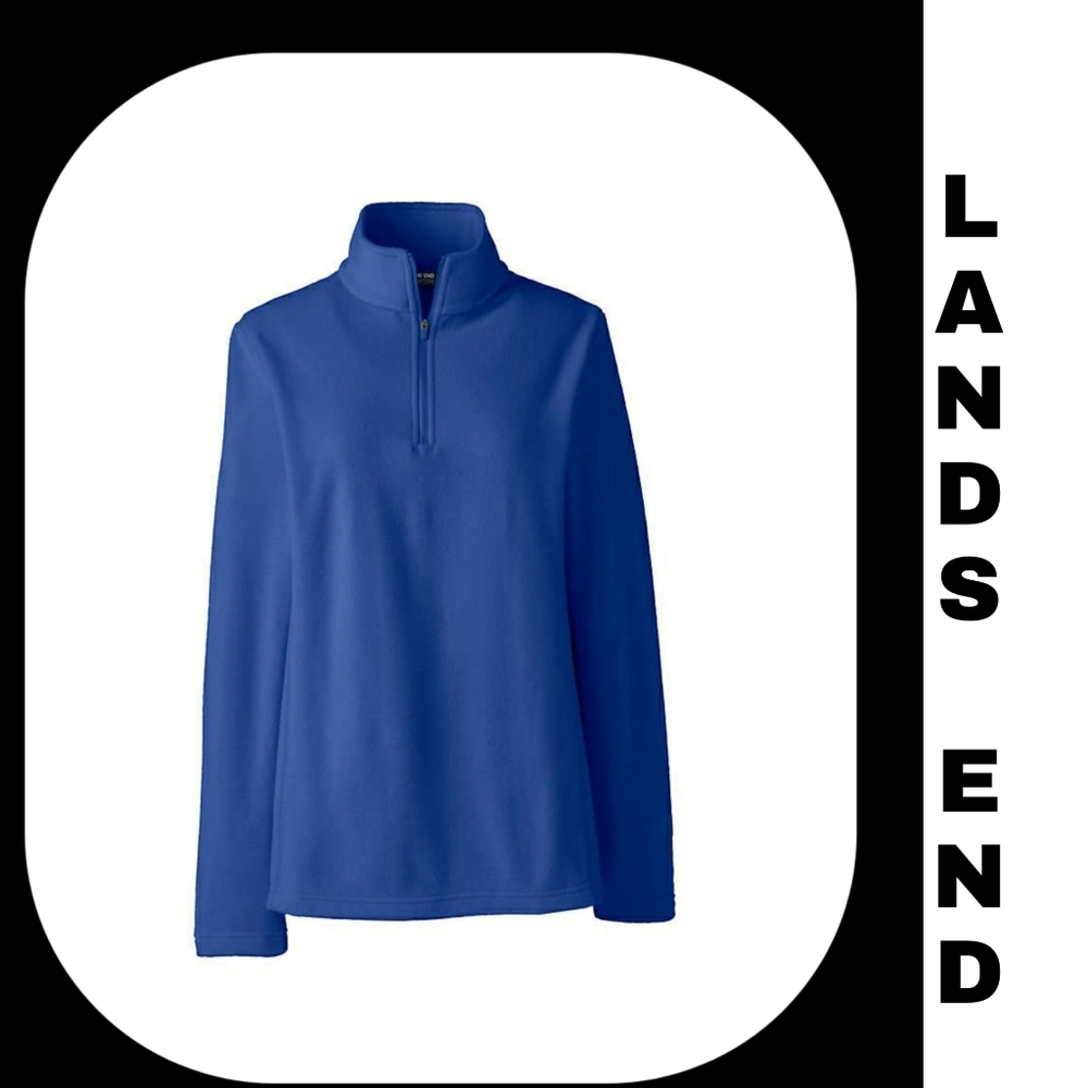 Land's End Thermacheck blue fleece top size 10/12